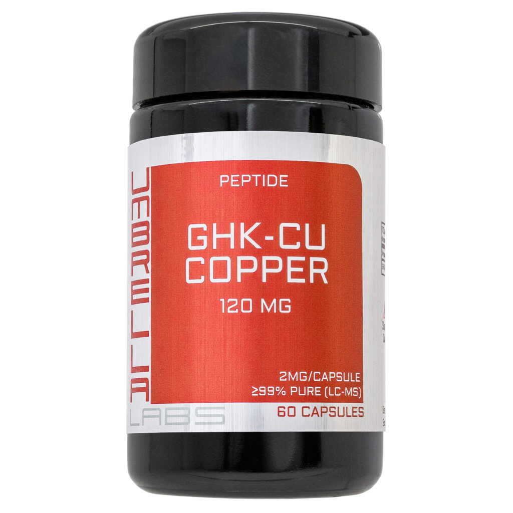 GHK-CU COPPER PEPTIDE POWDER (60 CAPSULES) (2MG/CAPSULE, 120MG TOTAL BOTTLE) – UMBRELLA Labs
