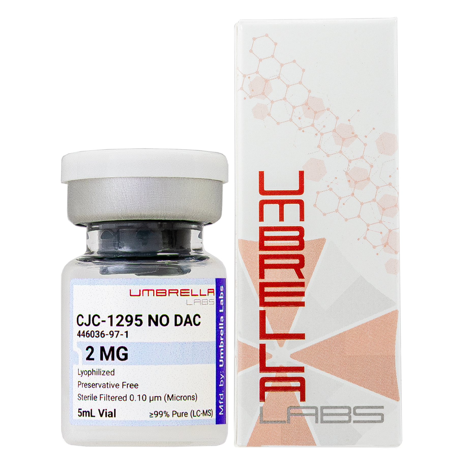 CJC-1295 NO DAC PEPTIDE 2MG/5MG VIAL – UMBRELLA Labs