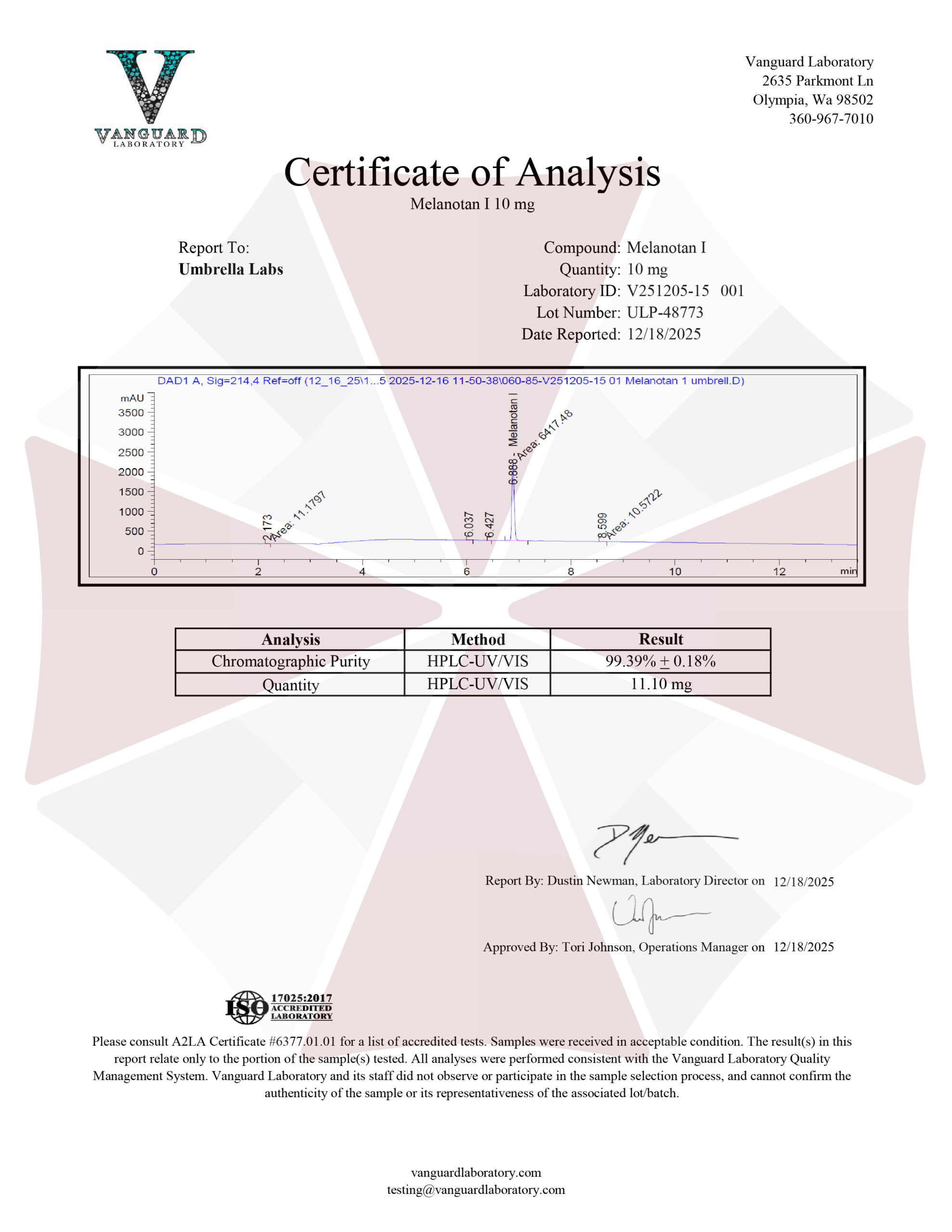 melanotan 1 coa Melanotan 1 10MG main image 1