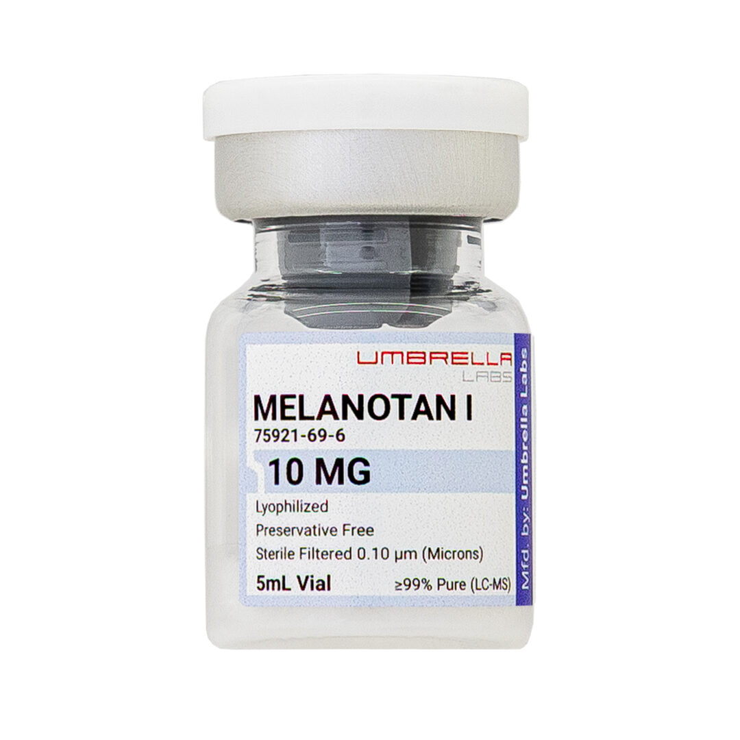 MELANOTAN I PEPTIDE 10MG VIAL – UMBRELLA Labs