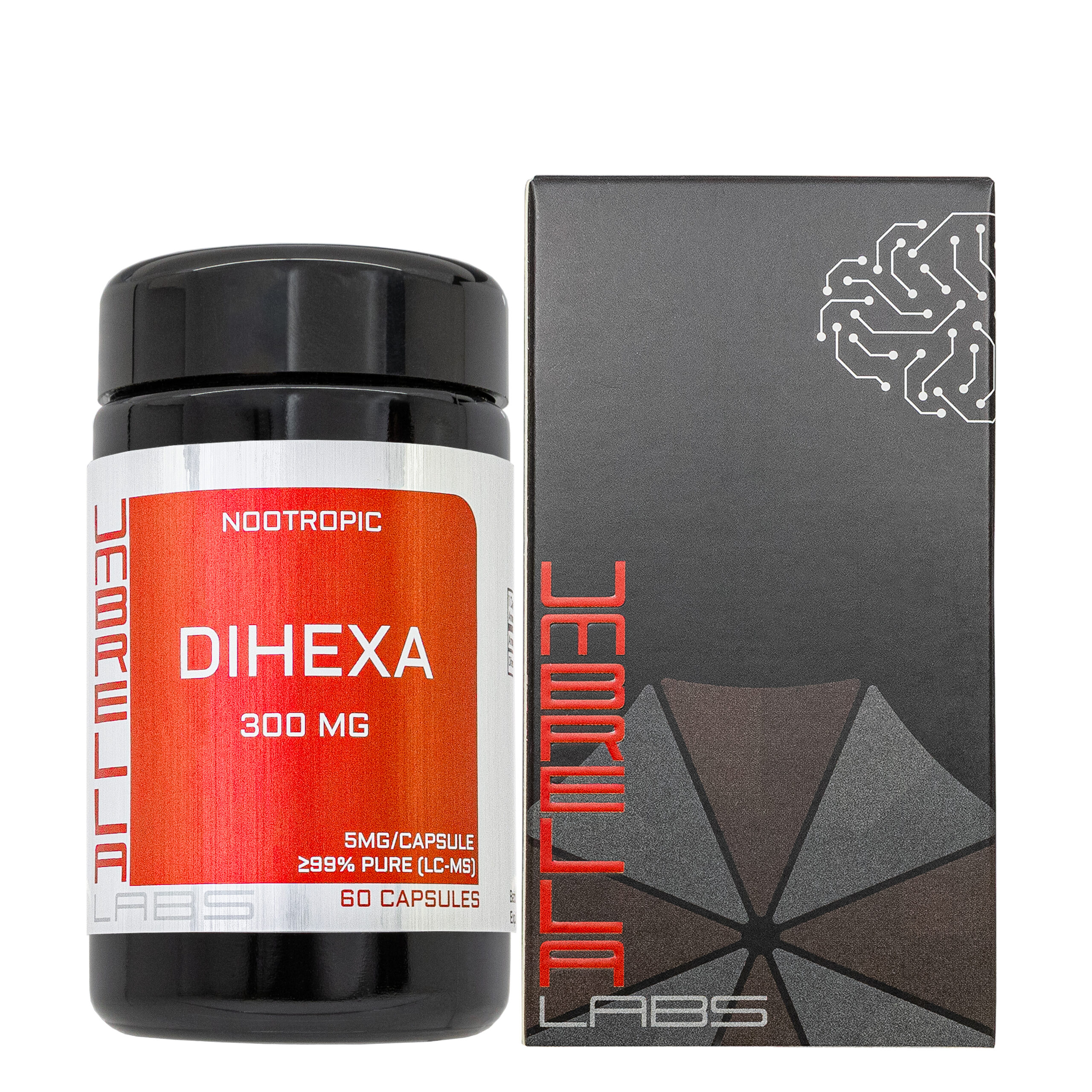 dihexa capsules DIHEXA POWDER (60 CAPSULE) (5MG/CAPSULE, 300MG TOTAL) – UMBRELLA Labs