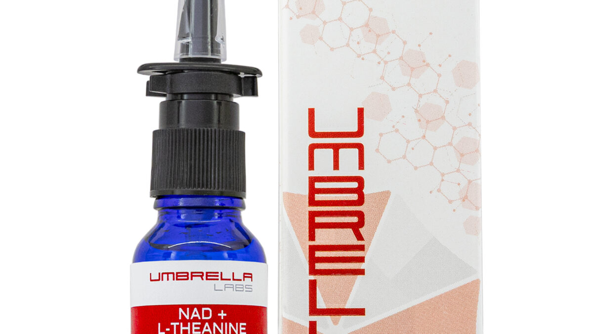 L-THEANINE, NAD +, GLUTATHIONE LIQUID SPRAY BOTTLE – UMBRELLA Labs