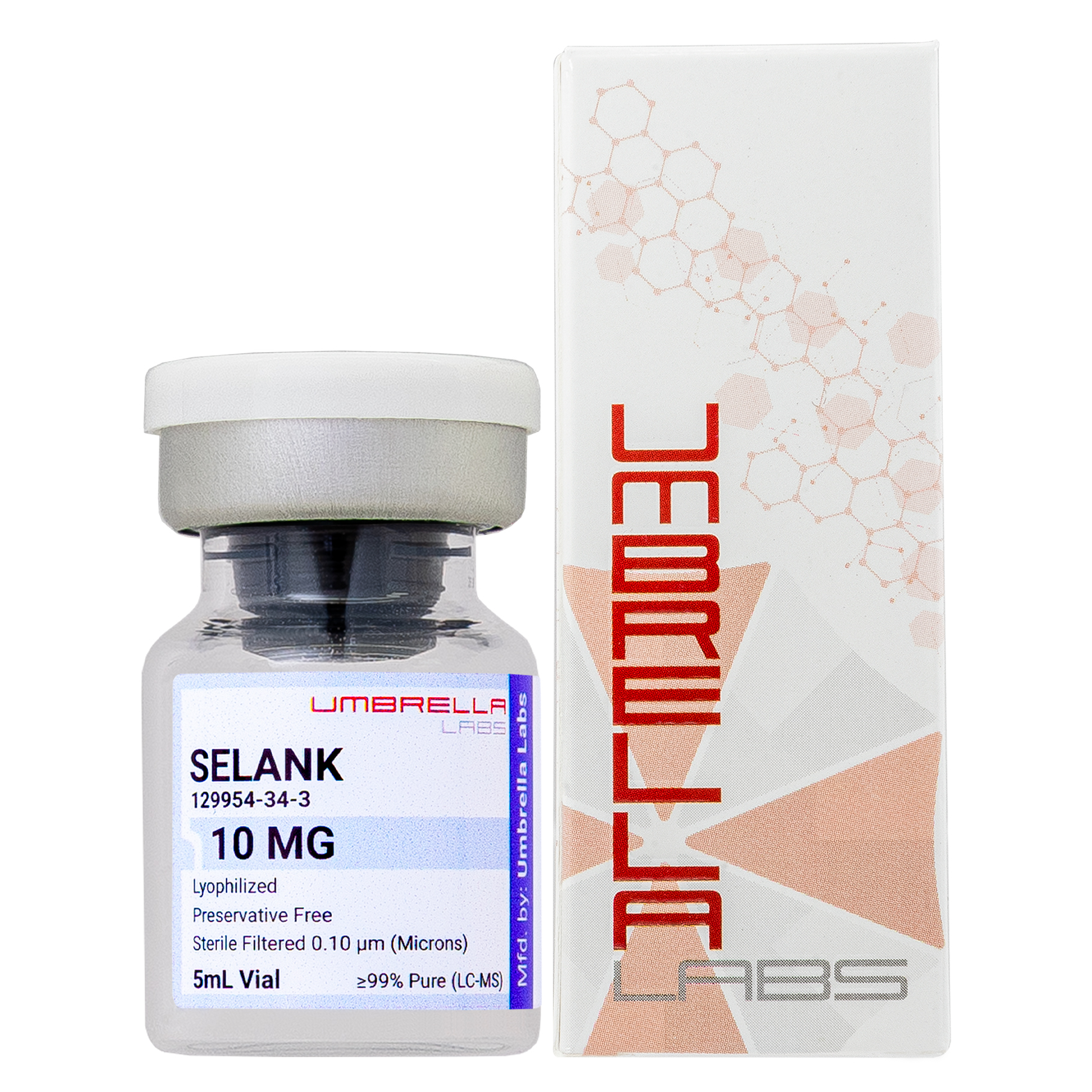 SELANK PEPTIDE 5MG/10MG VIAL — the vendor's own product photo