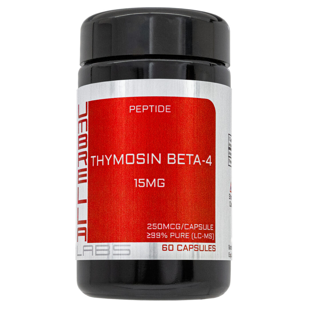 THYMOSIN BETA-4 (Tβ4) PEPTIDE POWDER (60 CAPSULES) (250MCG/CAPSULE, 15MG TOTAL BOTTLE)