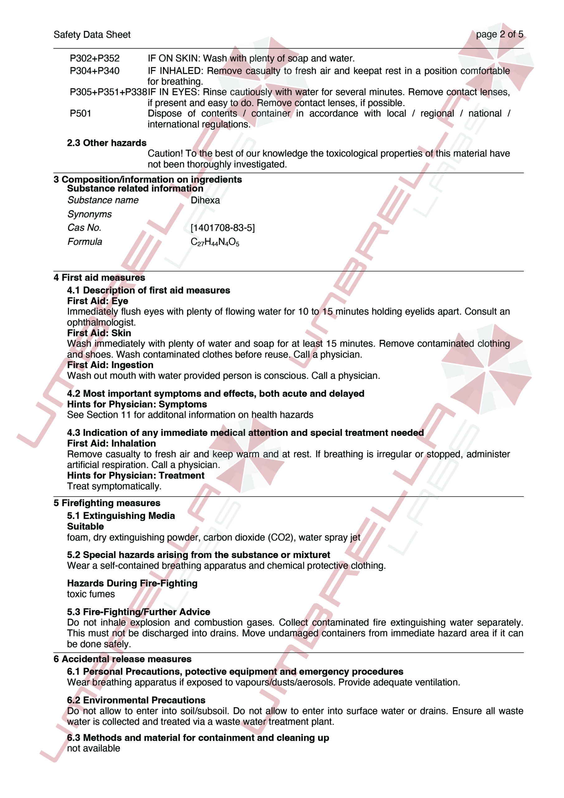UmbrellaLabs_MSDS_Dihexa (WM)01-05-25-02