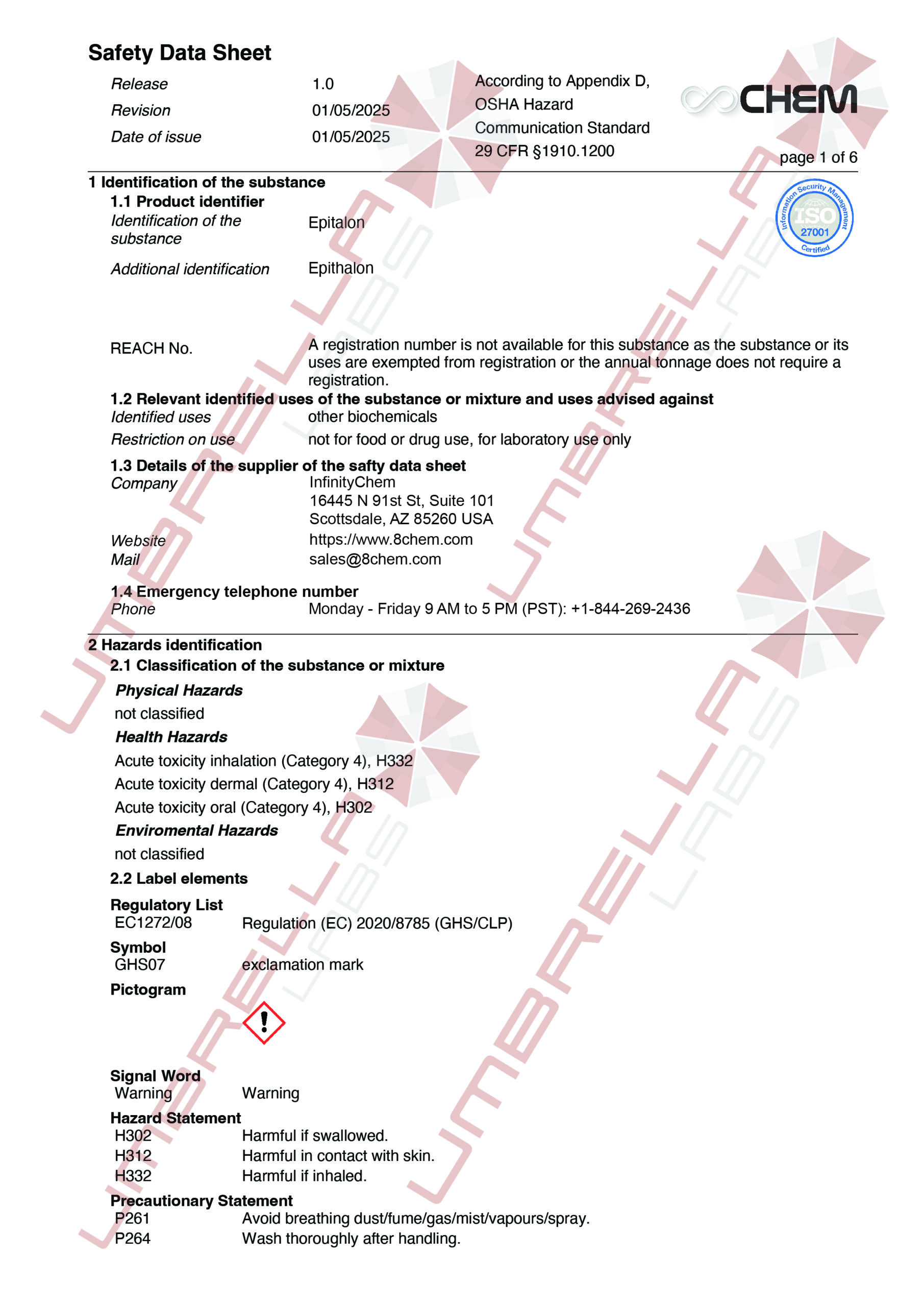 UmbrellaLabs_MSDS_Epitalon (WM)01-05-25-01