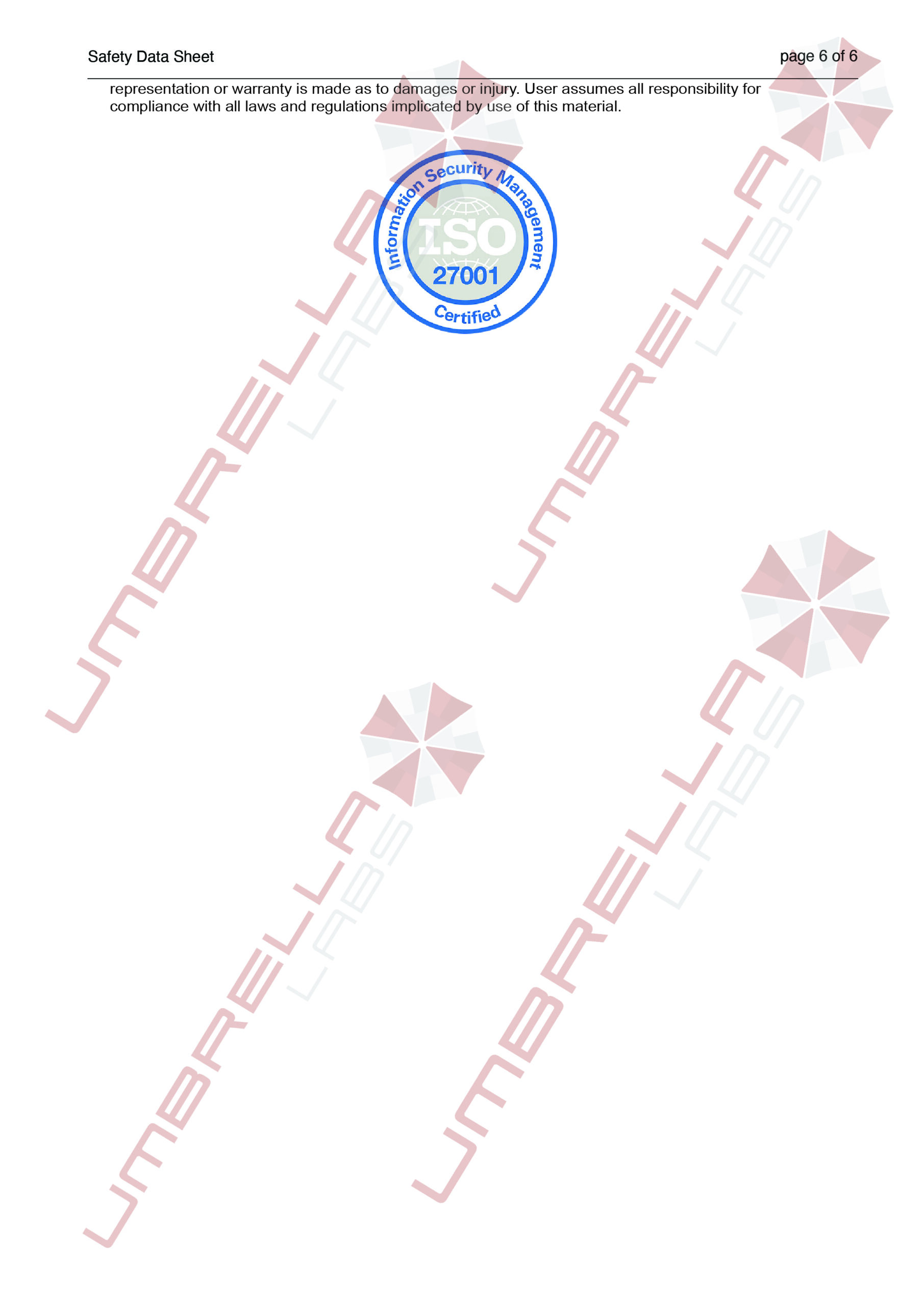 UmbrellaLabs_MSDS_Gonadorelin (WM)01-05-25-06