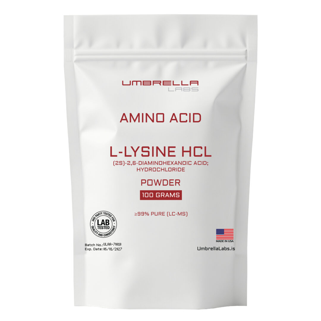 L-LYSINE HCL POWDER (100 GRAMS)