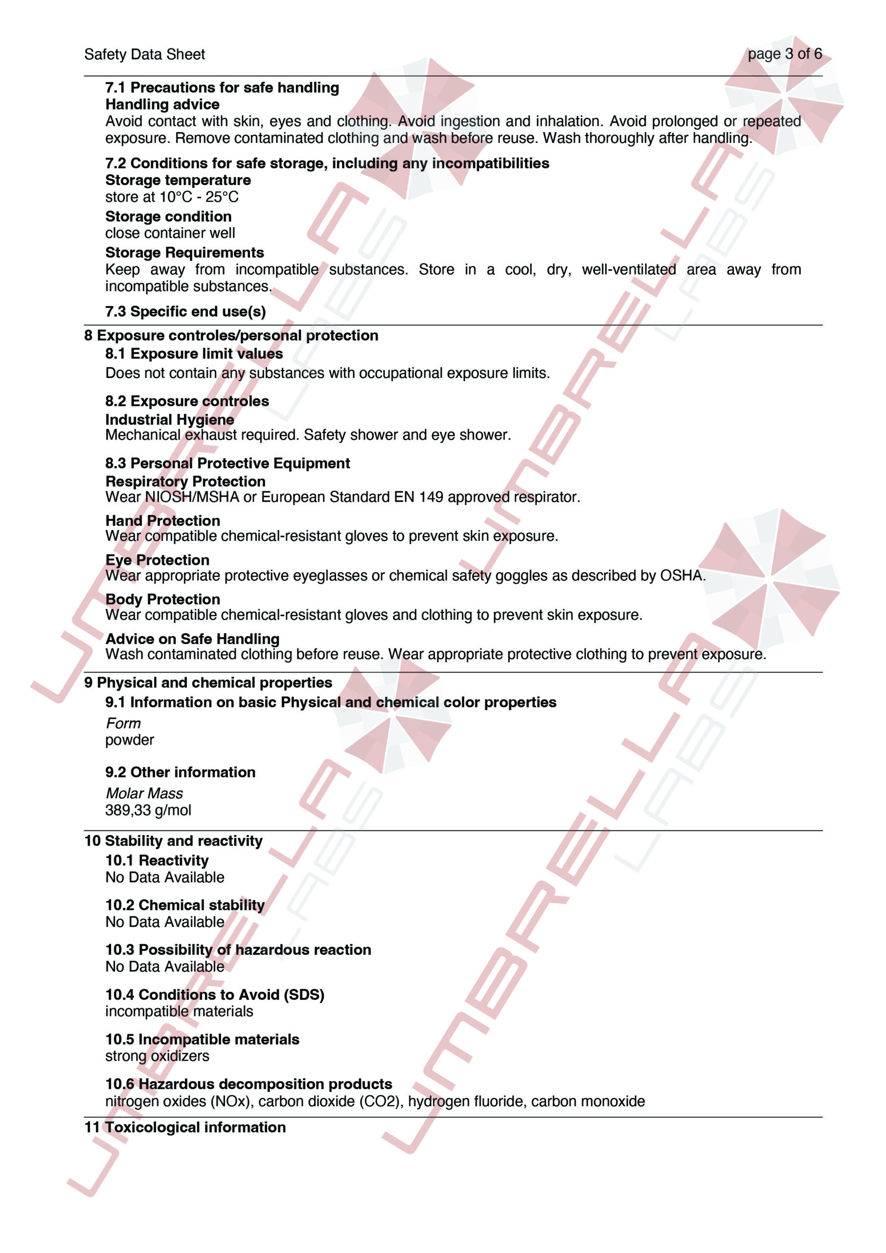 UmbrellaLabs_MSDS_MK-2866 Ostarine (WM)01-05-25-03