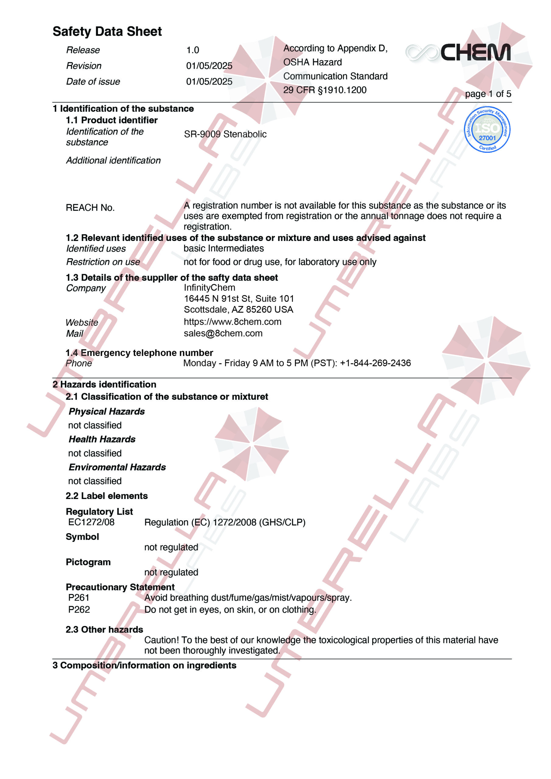 UmbrellaLabs_MSDS_SR-9009 Stenabolic (WM)01-05-25-01