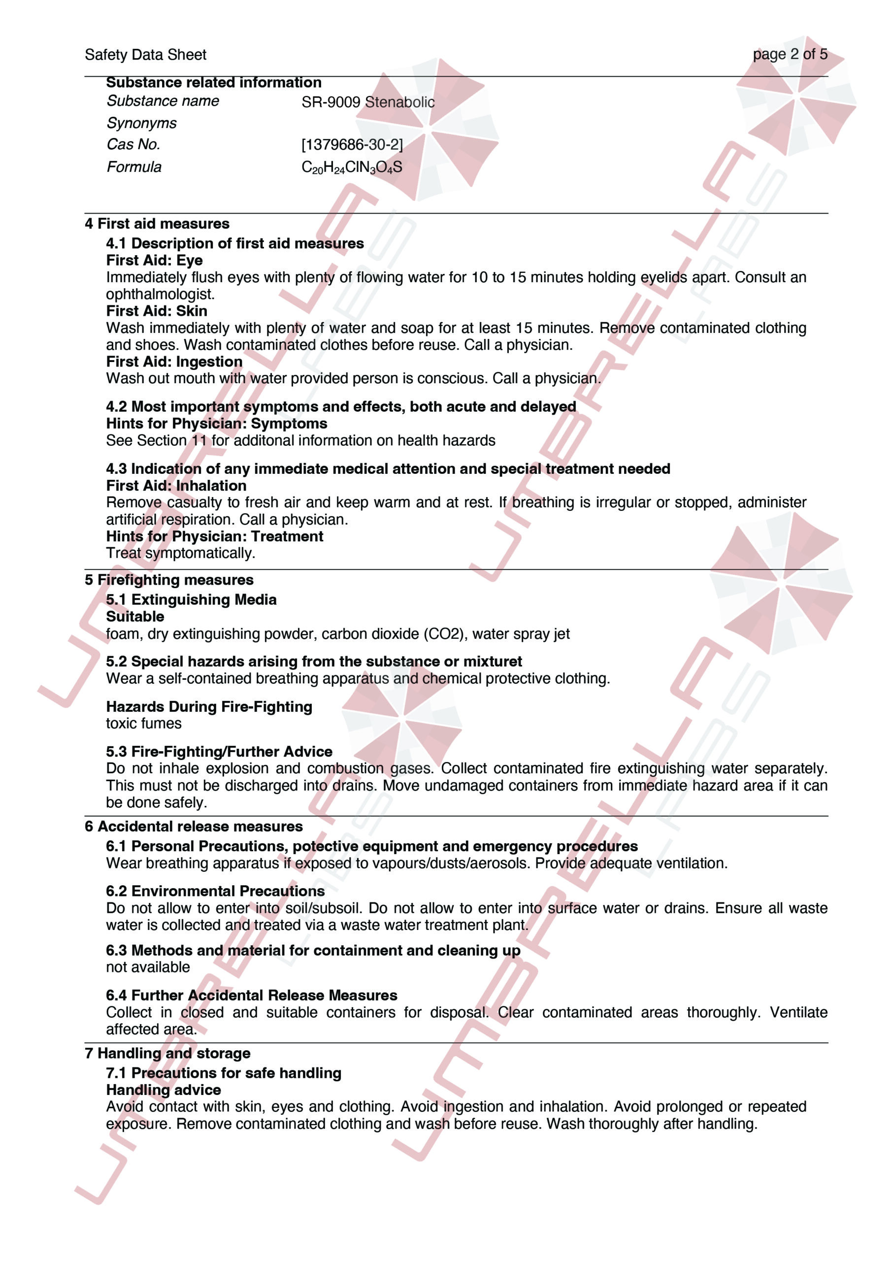UmbrellaLabs_MSDS_SR-9009 Stenabolic (WM)01-05-25-02
