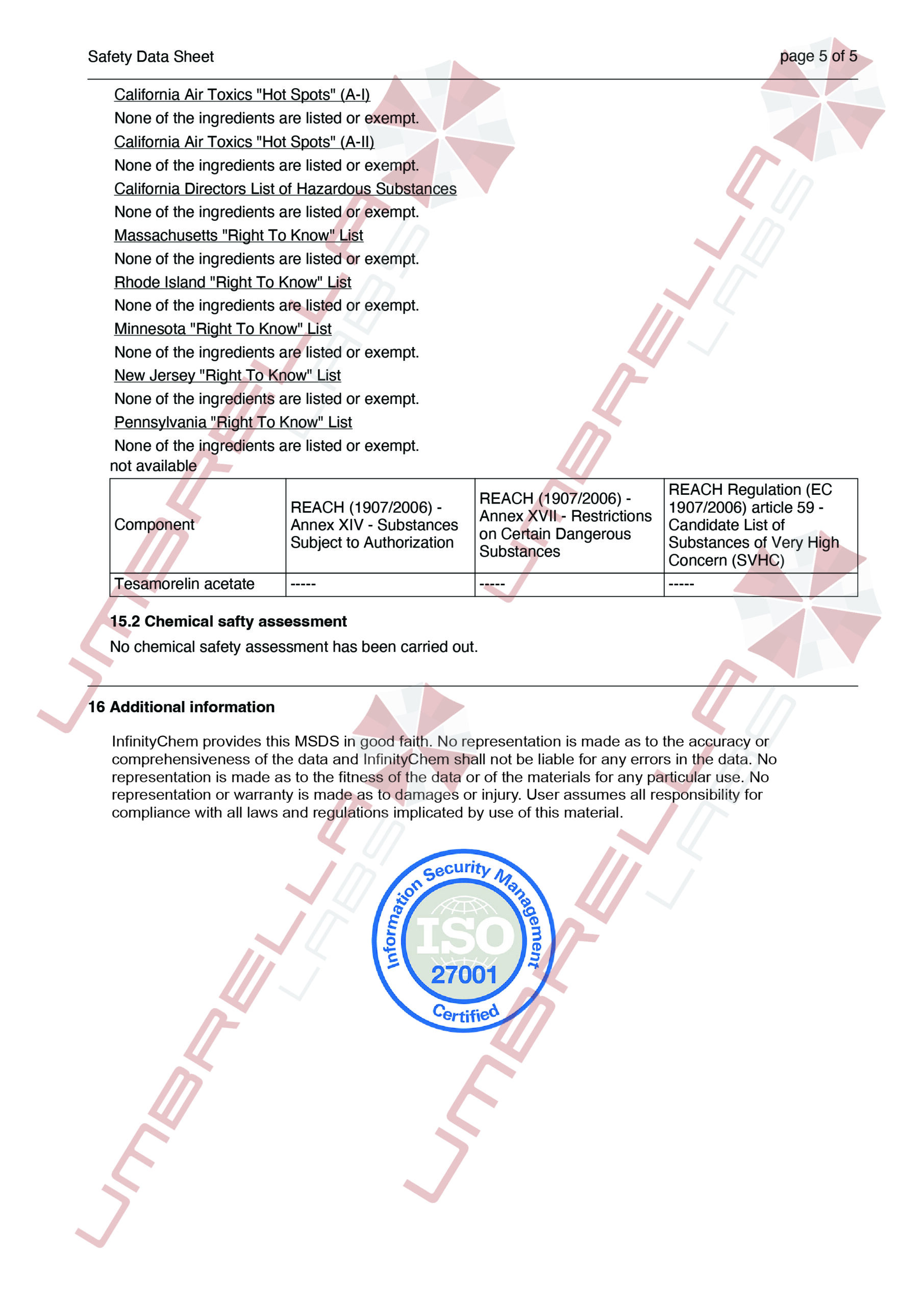 UmbrellaLabs_MSDS_Tesamorelin (WM)01-05-25-05