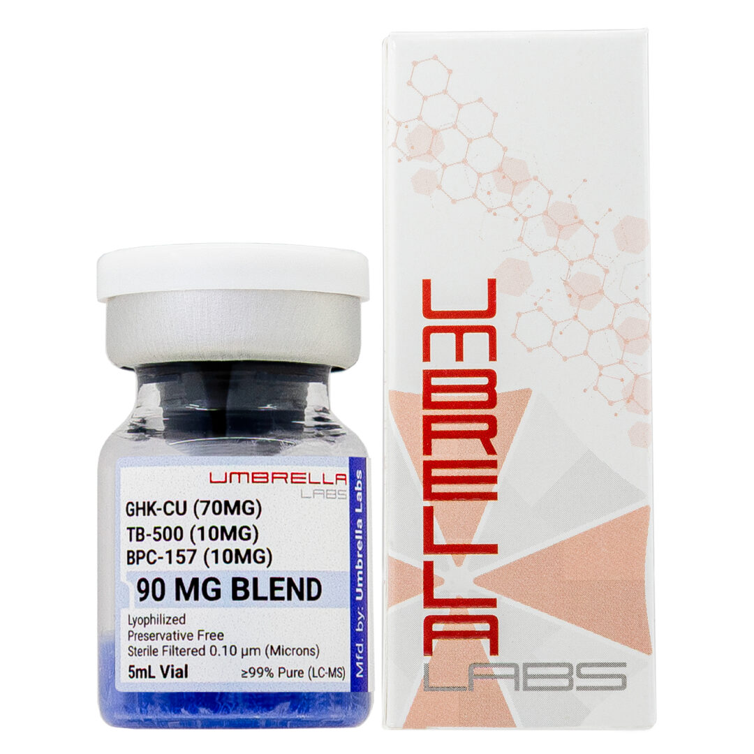 GHK-CU/TB-500/BPC-157 BLEND PEPTIDE (70MG/10MG/10MG) 90MG VIAL