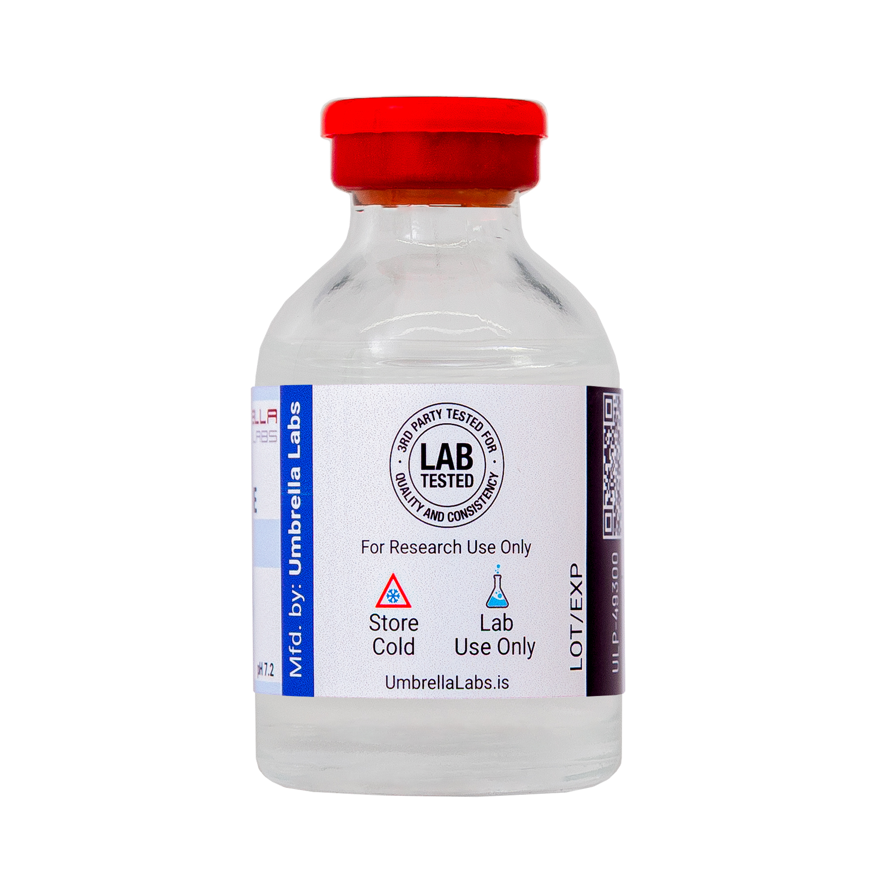 PHOSPHATE BUFFERED SALINE (PBS) 30ML VIAL FOR PEPTIDES – UMBRELLA Labs