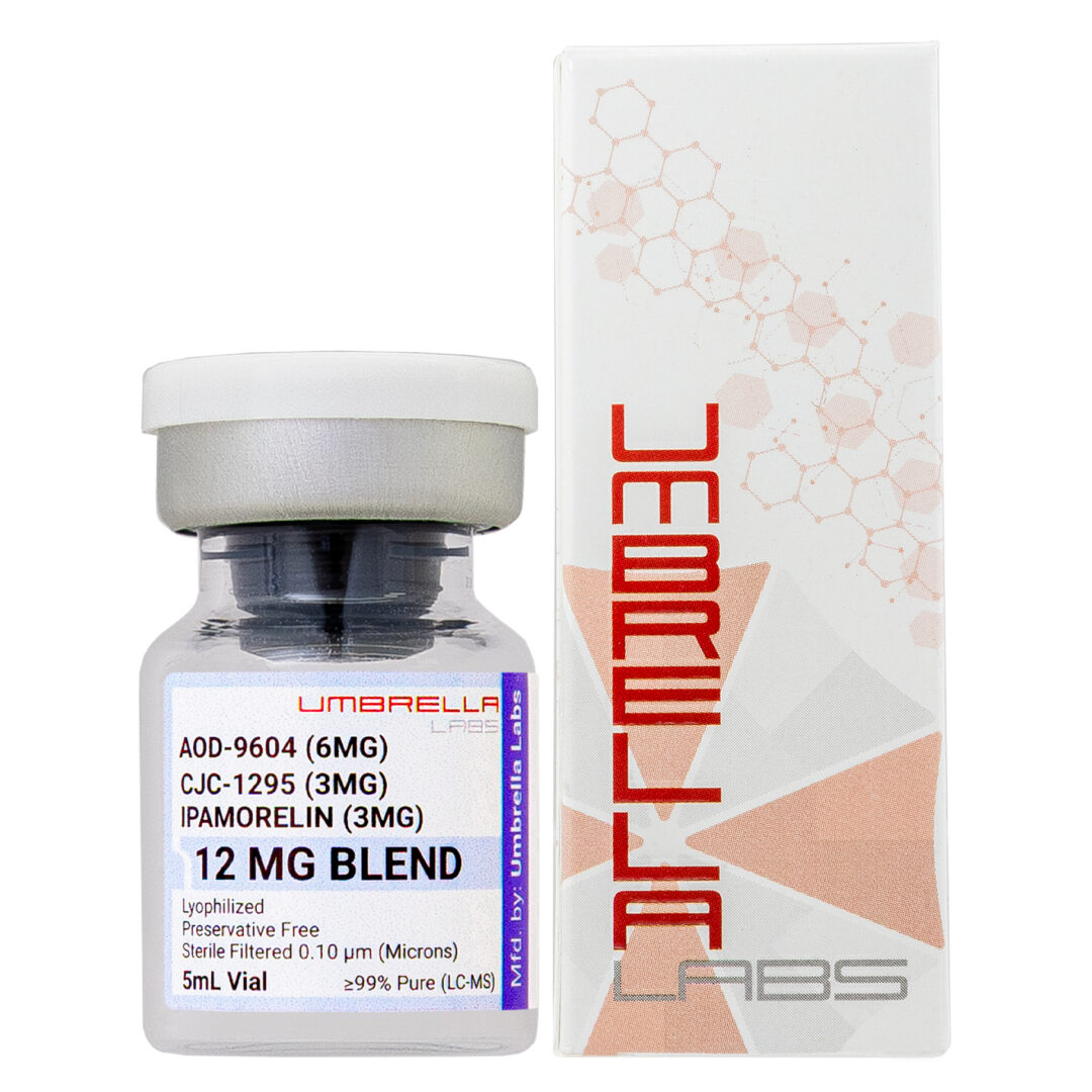 AOD9604/CJC-1295/IPAMORELIN BLEND PEPTIDE (6MG/3MG/3MG) 12MG VIAL