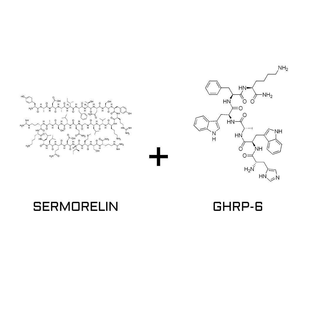 SERMORELIN/GHRP-6 BLEND PEPTIDE (2MG/2MG) 4MG VIAL