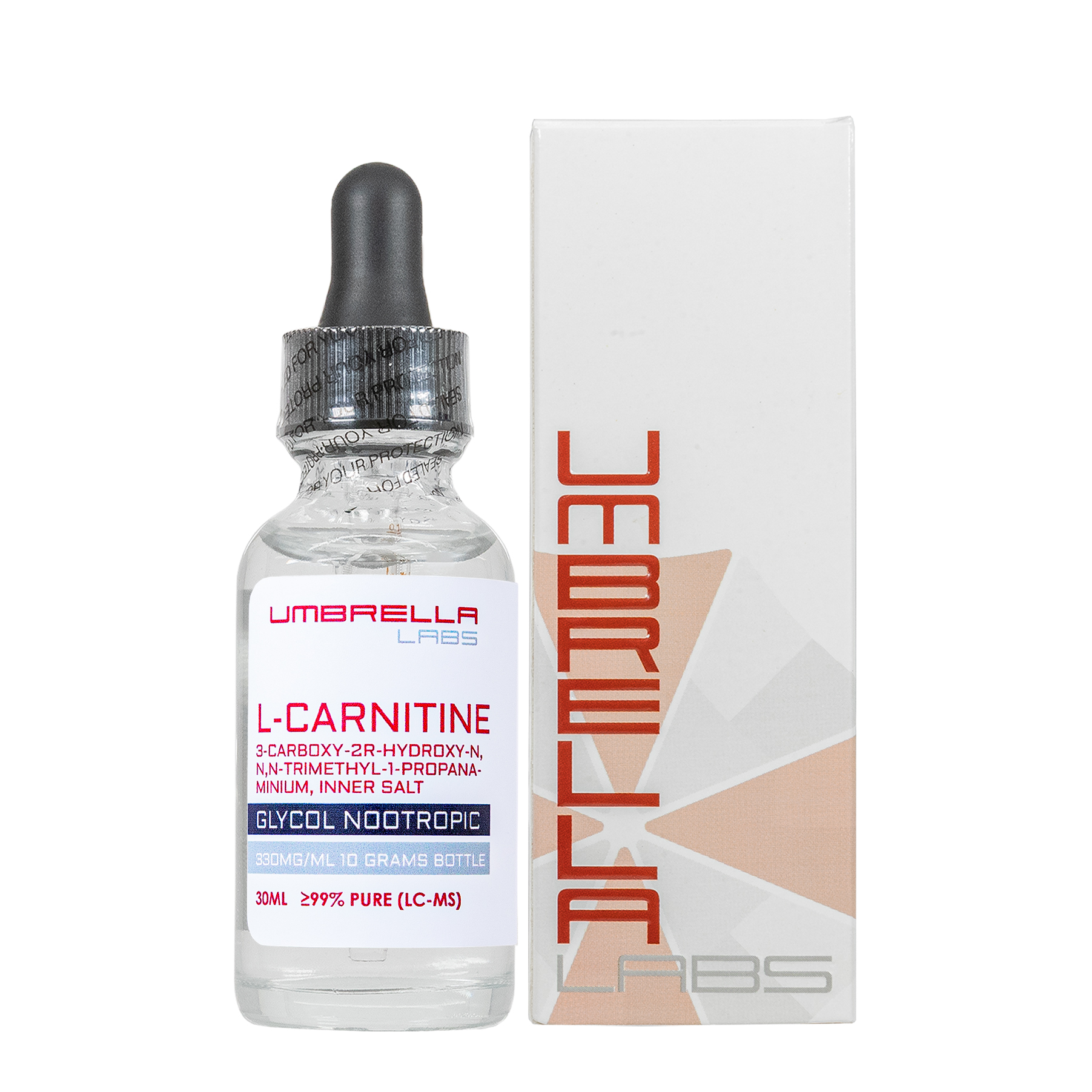 l-carnitine inner salt 30ML LIQUID (330MG/ML, 10 GRAMS BOTTLE) – UMBRELLA Labs Enjoy the pure and Now Glutathione 500mg Capsules, HeroH1:Liquid B12 Complex Quantity:4x Coffee 2.0