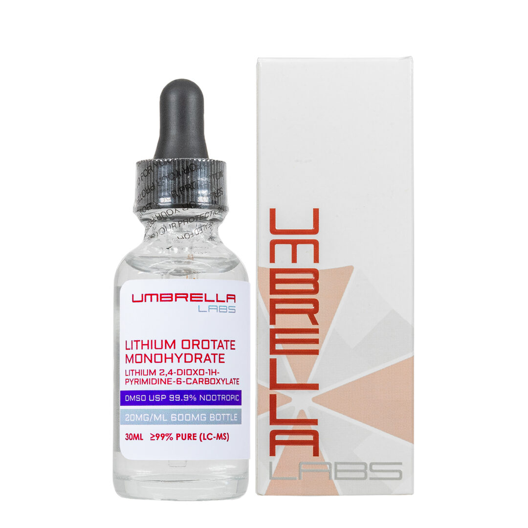 LITHIUM OROTATE MONOHYDRATE 30ML LIQUID (20MG/ML, 600MG BOTTLE)